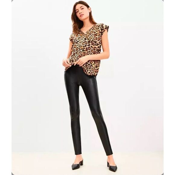 LOFT Pants - LOFT Petite Faux Leather Leggings